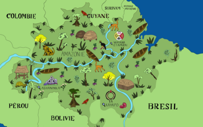 Carte missions de terrain Amazonie