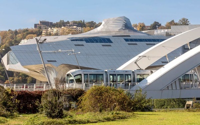 vue sur le musée des Confluences