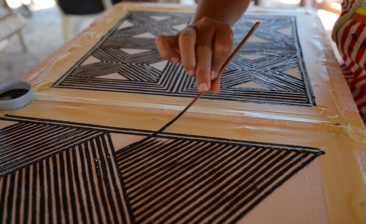Atelier de collecte du répertoire des motifs des peintures corporelles sur tissu