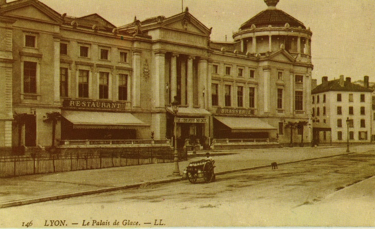 Vue du Palais de Glace, futur bâtiment d’accueil du Muséum d’histoire naturelle de Lyon