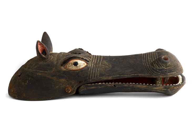 Marionnette représentant un hippopotame