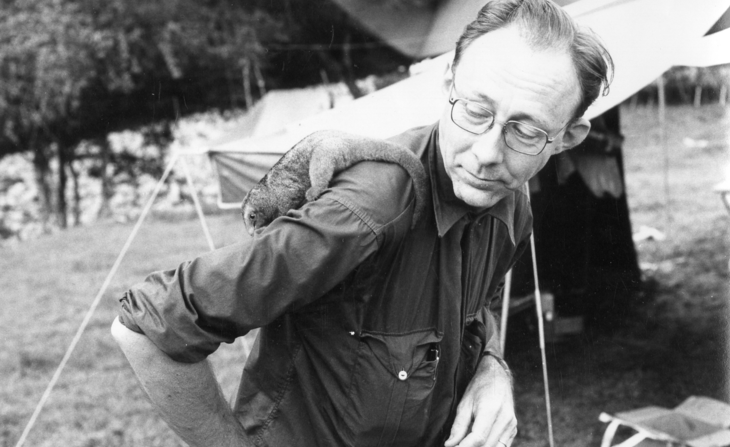 Portrait de Jean Poulard en Albanie (1975).