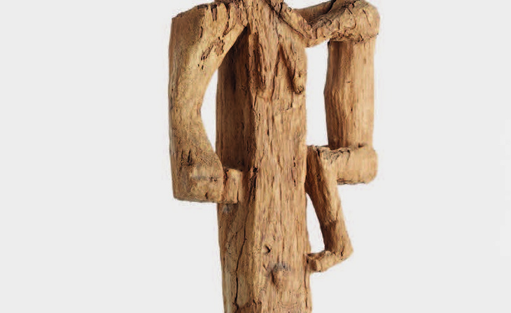 Statue figurant une mère et son enfant agbara
