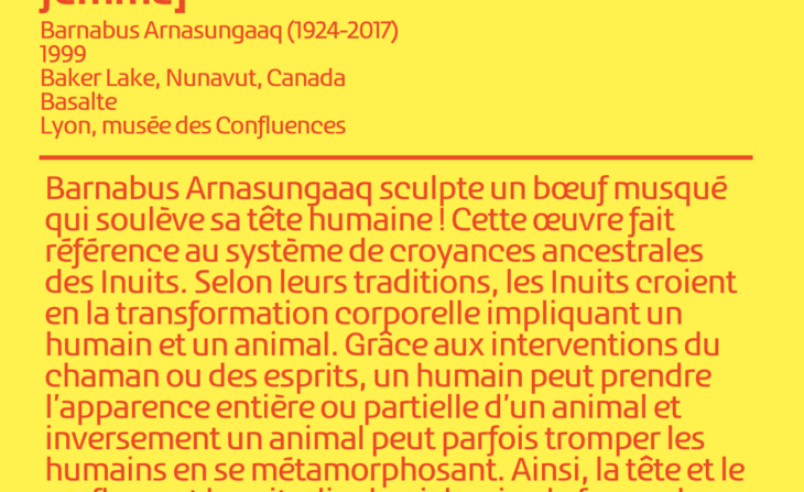 Sculpture d’un bœuf musqué