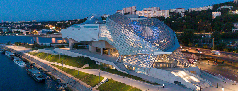 Vue aérienne du musée des Confluences