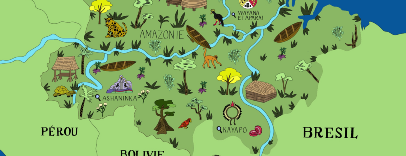 Carte missions de terrain Amazonie