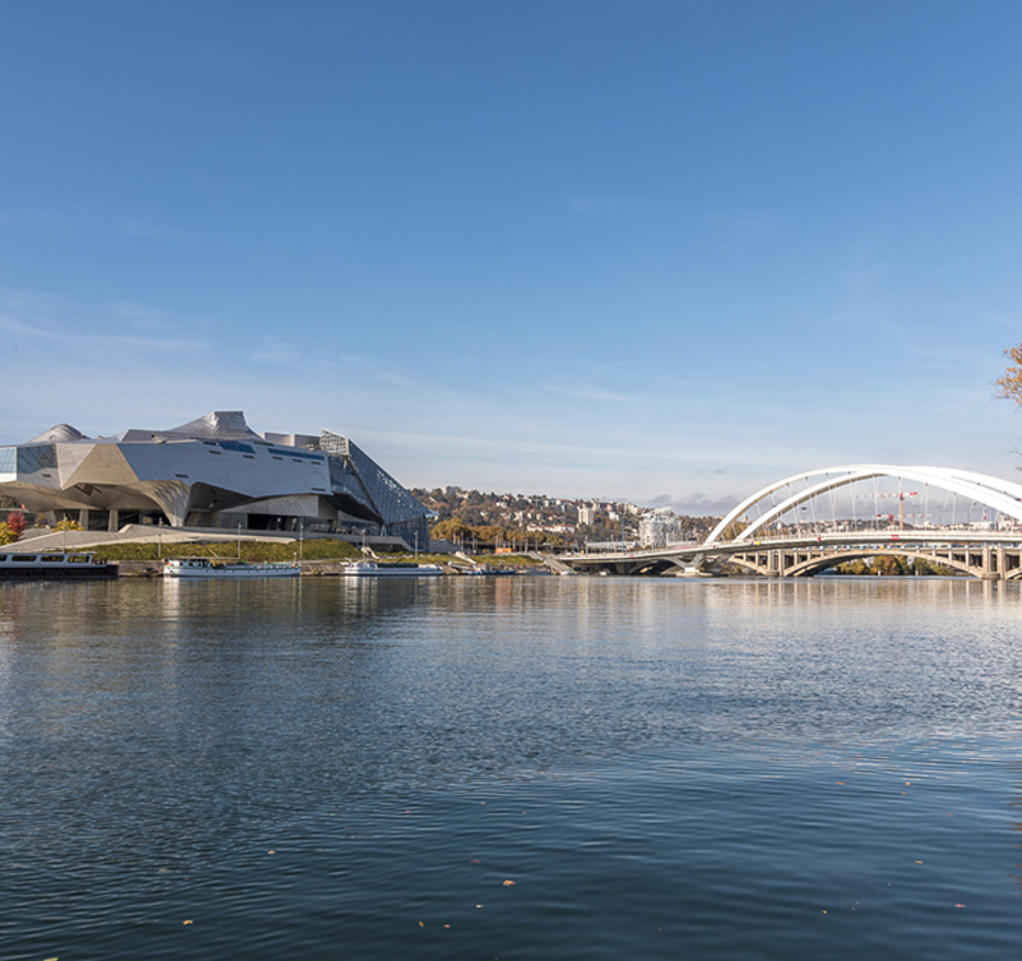 Musée des Confluences, vue depuis le parc Gerland