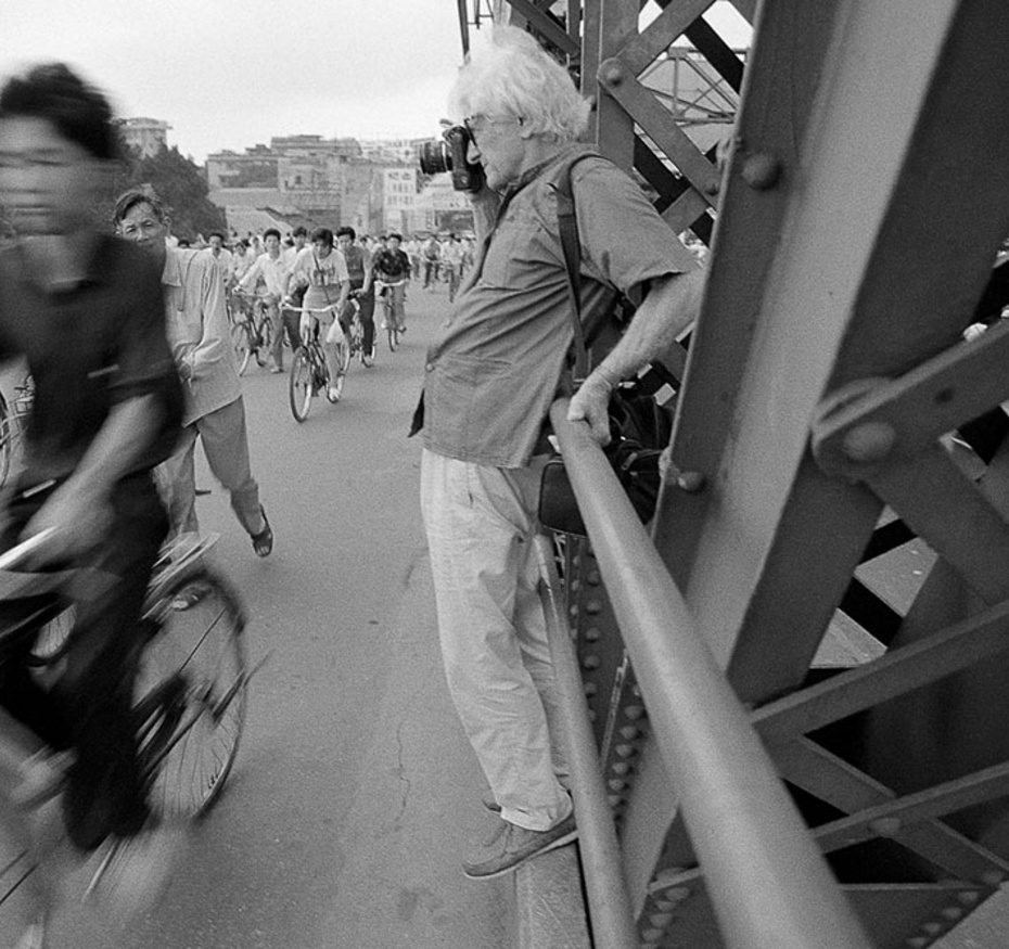 Marc sur le pont Zhuhai-Guangzhou 1993