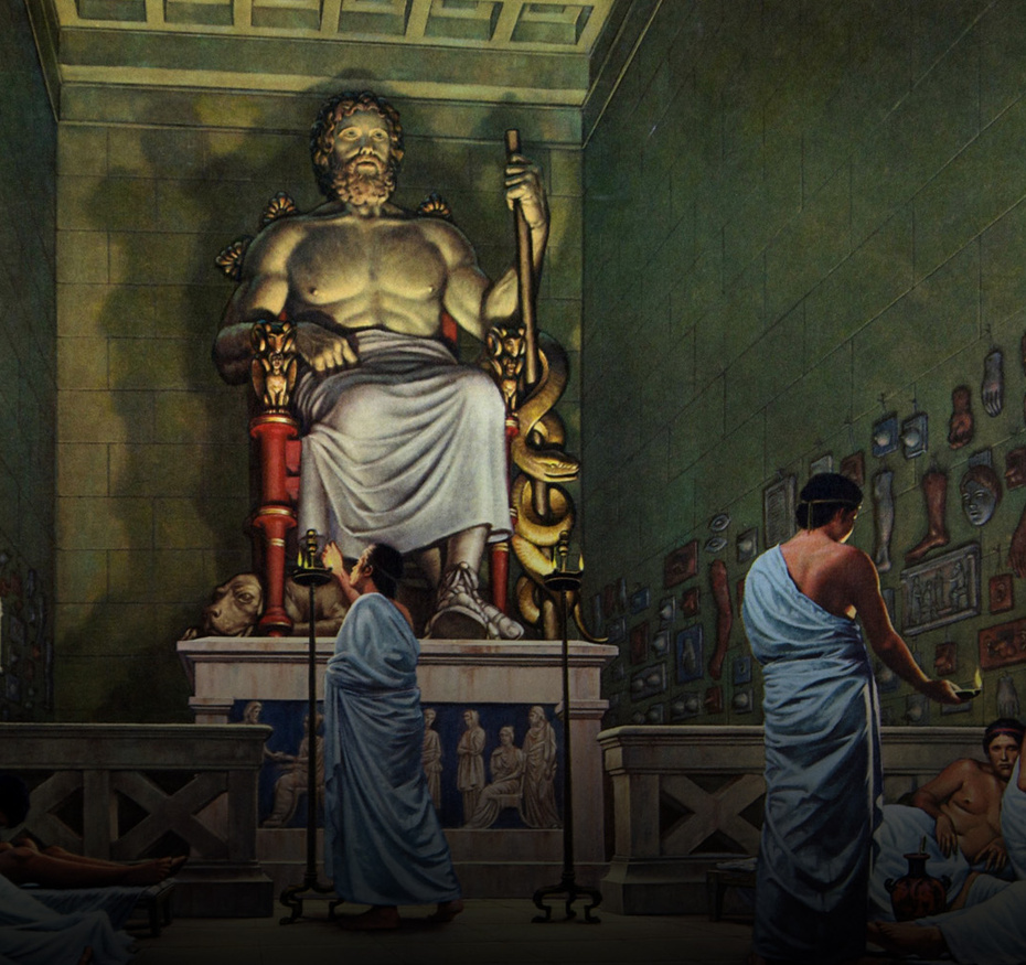 Les temples et le culte d'Asclépios